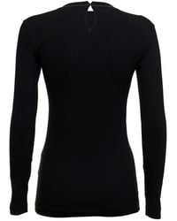 Brunello Cucinelli - Ribbed Stretch Cotton Jersey T-Shirt With Jewellery - Lyst