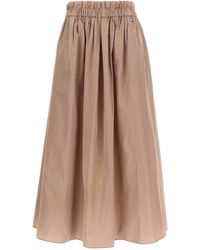 Herno - New Techno Taffeta Skirt - Lyst