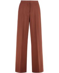 Pinko - Wide-Leg Trousers Pergamino Viscose - Lyst
