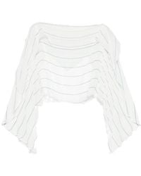 Bondi Born - Striped Ruffled Top - Lyst