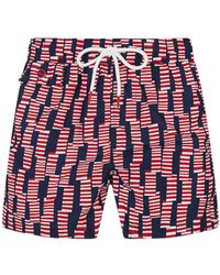 Kiton - Swim Shorts With Windsock Pattern - Lyst