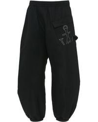 JW Anderson - Black Relaxed Fit Joggers - Lyst
