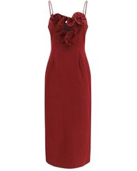 Magda Butrym - Bordeaux Cotton Cocktail Dress - Lyst