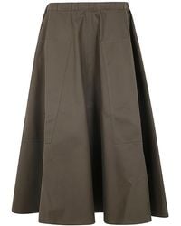 Sofie D'Hoore - Wide Midi Skirt With Big Patched Pockets - Lyst