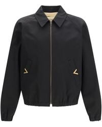 Valentino - Collared Jacket Cotton - Lyst