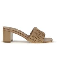 Miu Miu - Lamb Ovis Aries Platform Sandals - Lyst