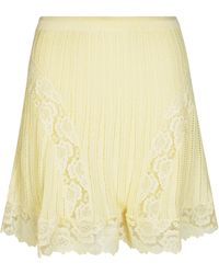 Self-Portrait - Pointelle Skirt - Lyst