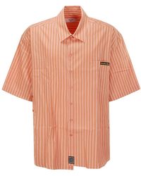 Martine Rose - Striped Short-Sleeved Shirt - Lyst
