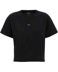 A.P.C. - Organic Cotton Logo T-Shirt - Lyst