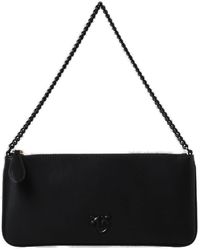 Pinko - Logo Plaque Zip-up Shoulder Bag - Lyst