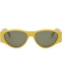 Fendi - Sunglasses Oval Full Rim, Shiny Frame And Lens Fe40158I39N - Lyst