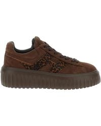 Hogan - Platform Lace-Up Sneakers - Lyst