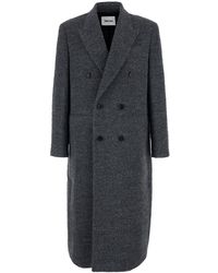 Tonywack - Double-Breasted Coat With Classic Lapels - Lyst