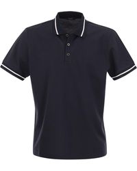 Peserico - Cotton Piqué Polo Shirt - Lyst