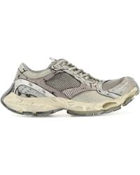 Balenciaga - Synthetic Leather And Mesh Stapler Sneakers - Lyst