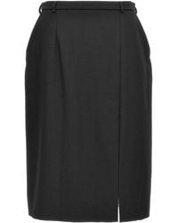 Dolce & Gabbana - Slit Skirt - Lyst