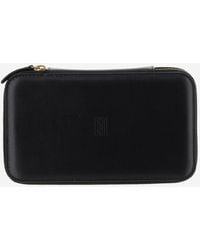 By Malene Birger - Leather Blend Beauty Case Bag With Logo - Lyst