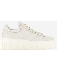Hogan - Leather Sneakers H-Stripes - Lyst
