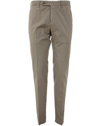 PT01 - Cotton Gabardine Classic Trousers - Lyst