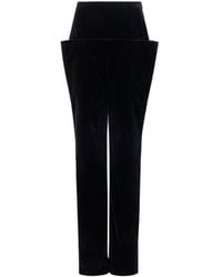 Maison AlaïA - Pantalon Droit En Velours De Coton Trousers - Lyst