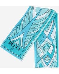 PUCCI - Silk Scarf With Print - Lyst
