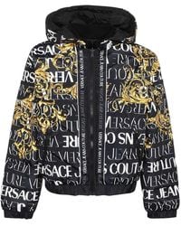 Versace - Reversible Hooded Down Jacket - Lyst