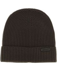 Brioni - Ribbed Wool Beanie - Lyst