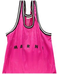 Marni - Shopper Bag With Logo - Lyst