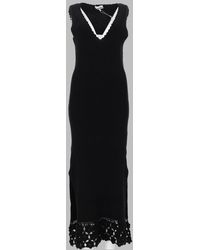 Ganni - Ganni Crochet-Trimmed Organic Cotton Dress - Lyst