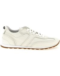 Brunello Cucinelli - Goatskin Athletic Sneakers - Lyst