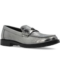 COACH - Jocelyn Crinkle Leather Logo Loafers Shoes Flats - Lyst