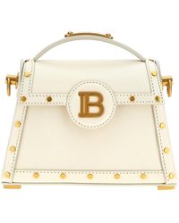 Balmain - Calfskin Flap Shoulder Bag - Lyst