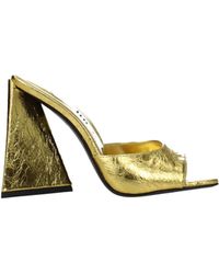 The Attico - Leather Platform Sandals - Lyst