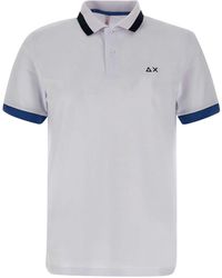 Sun 68 - Big Stripe Cotton Polo Shirt - Lyst