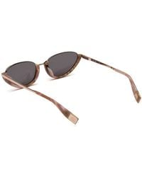 Furla - Furla Sfub16 Metal Cat-Eye Sunglasses - Lyst