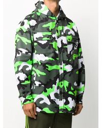 Valentino - Camouflage Print Hooded Jacket Clothing - Lyst