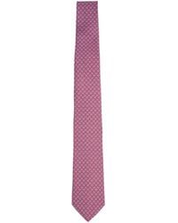 Ferragamo - Silk Tetris Print Tie - Lyst