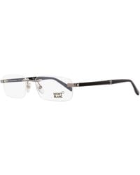Montblanc - Rimless Eyeglasses Mb9101 A36 Dark Ruthenium- 53Mm 9101 Ruthenium/ Metal/Plastic - Lyst