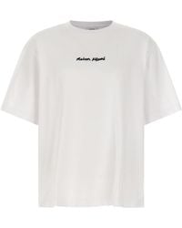 Maison Kitsuné - Logo Embroidery T-Shirt - Lyst