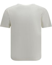 Saint Laurent - Monochromatic Logo T-Shirt - Lyst