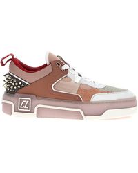 Christian Louboutin - Astroloubi Leather & Mesh Sneaker - Lyst