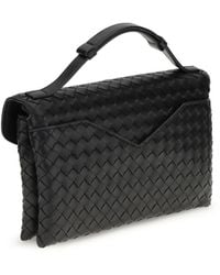 Bottega Veneta - Shoulder Bag Knot Lock-Brass Lambskin Leather - Lyst