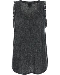 Pinko - Tank Top With Piercing-Like Studs - Lyst
