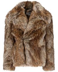 MM6 by Maison Martin Margiela - Faux Fur Jacket - Lyst