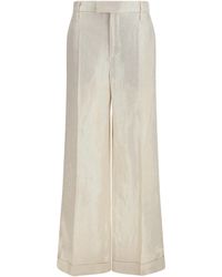 Brunello Cucinelli - Linen Tailored Pants - Lyst