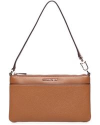 MICHAEL Michael Kors - Jet Set Medium Leather Wristlet - Lyst