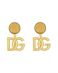 Dolce & Gabbana - Mini Logo Earrings - Lyst
