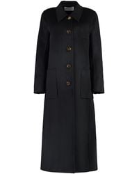 Tory Burch - Single-Breasted Wool Coat - Lyst