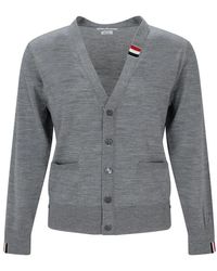Thom Browne - Wool Cardigan - Lyst