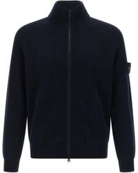 Stone Island - Ribbed Cotton Sweater - Lyst